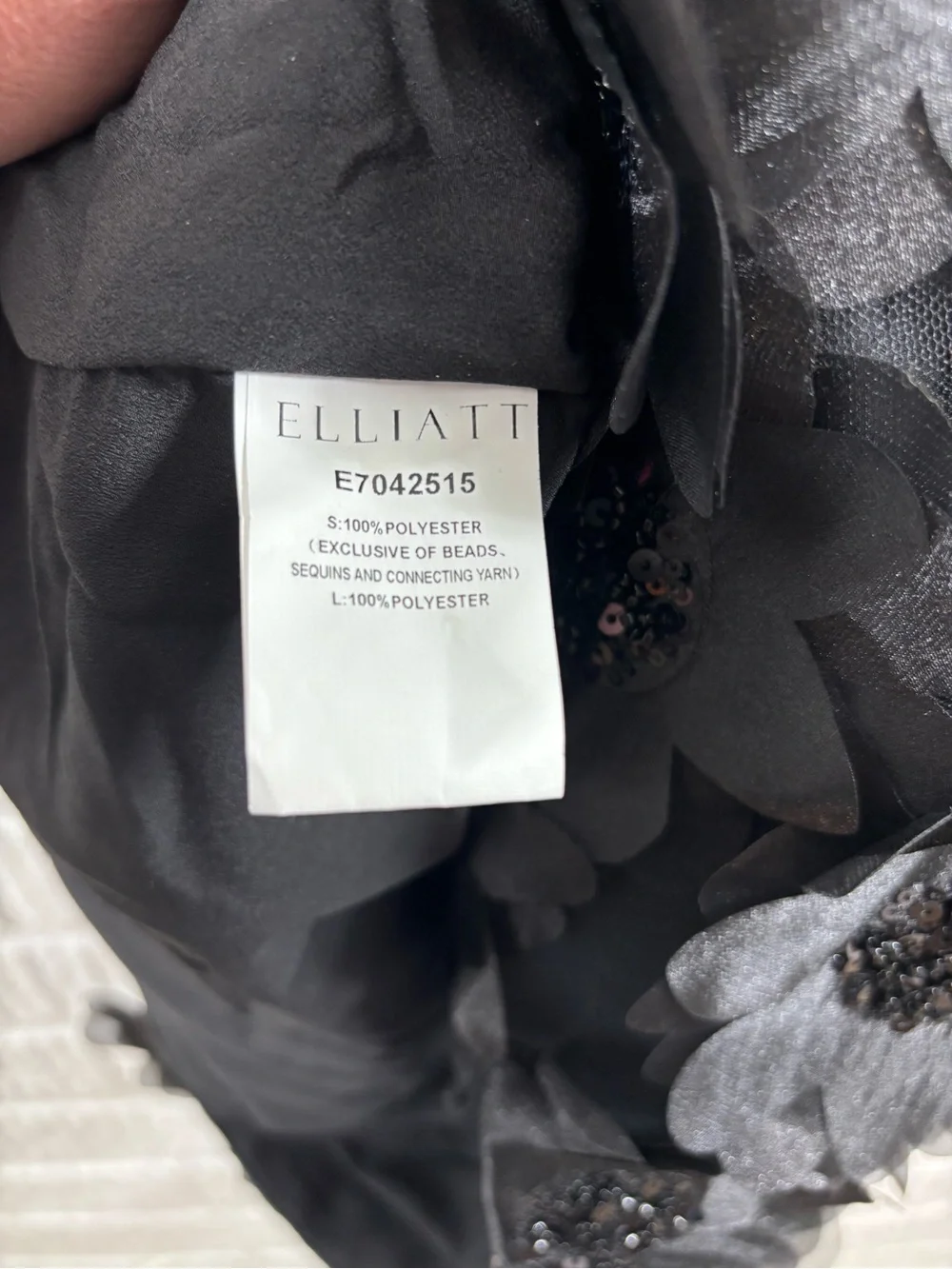 Elliatt Cherry Blossom Mini Dress Black Small NWT - Picture 8 of 8